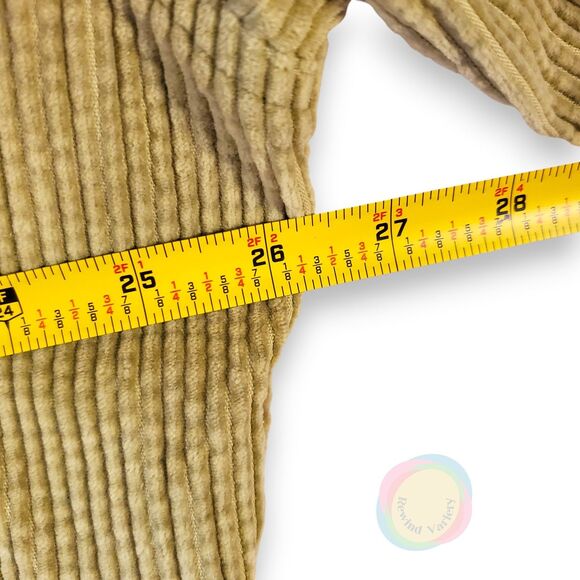 LL Bean Corduroy Shacket Women's 2X Gold Cotton Jacket - Picture 10 of 12